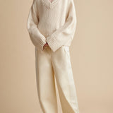 The Lucinda Sweater in Cream - The Iconic Issue