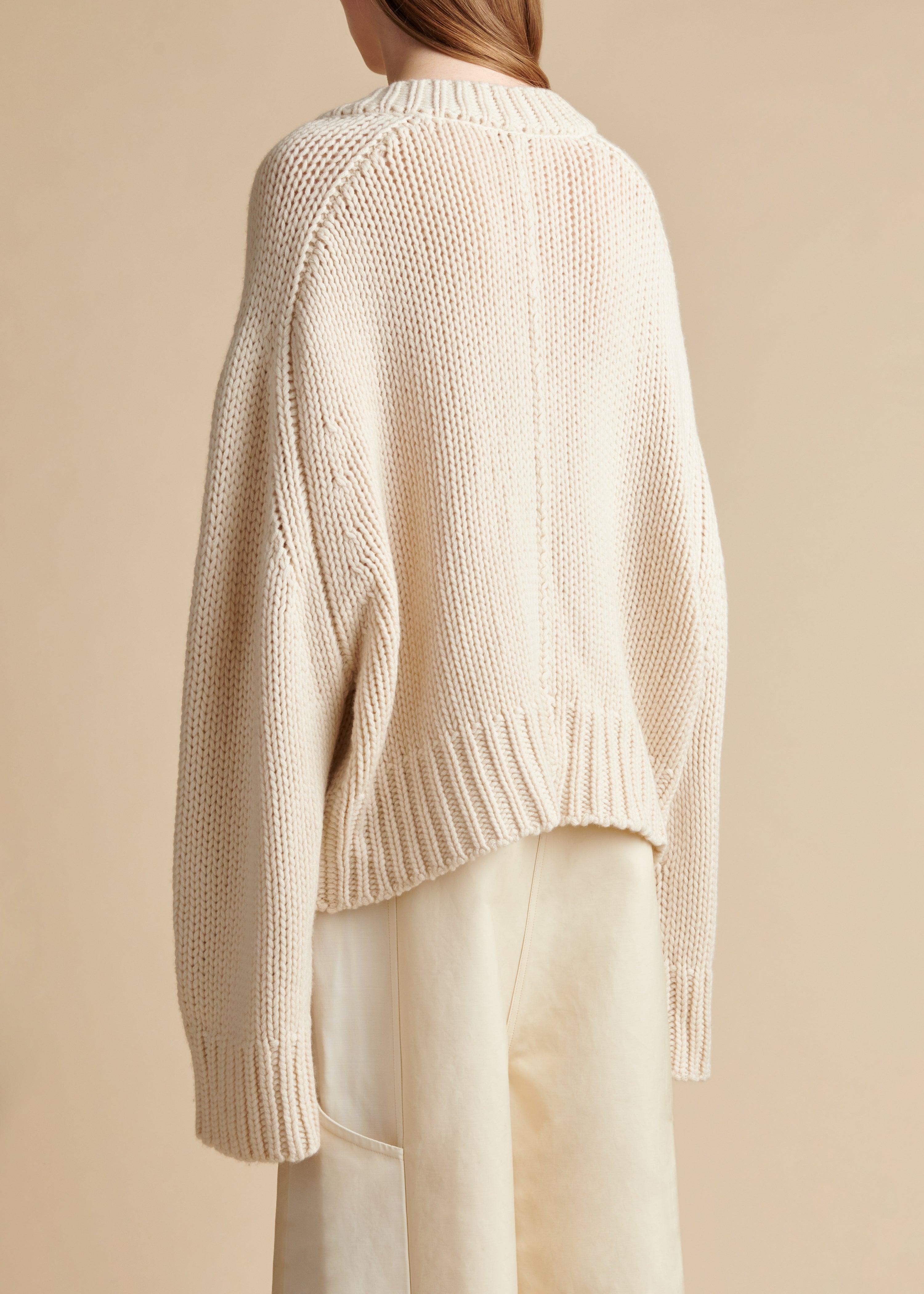 The Lucinda Sweater in Cream - The Iconic Issue