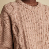 The Lupita Sweater in Almond
