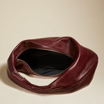 The Medium Olivia Hobo in Wine Leather - The Iconic Issue