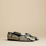 The Pippen Loafer in Natural Python Embossed Leather