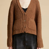 The Scarlet Cardigan in Toffee - The Iconic Issue