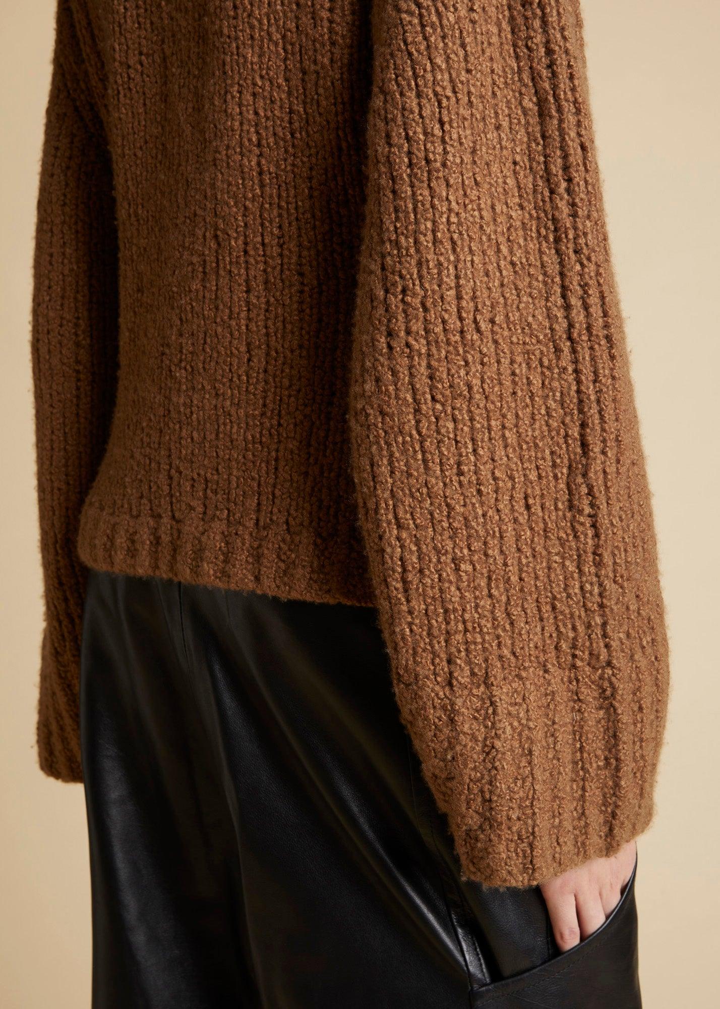 The Scarlet Cardigan in Toffee - The Iconic Issue