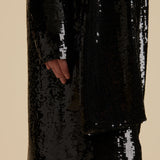 The Shaz Dress in Black Sequin