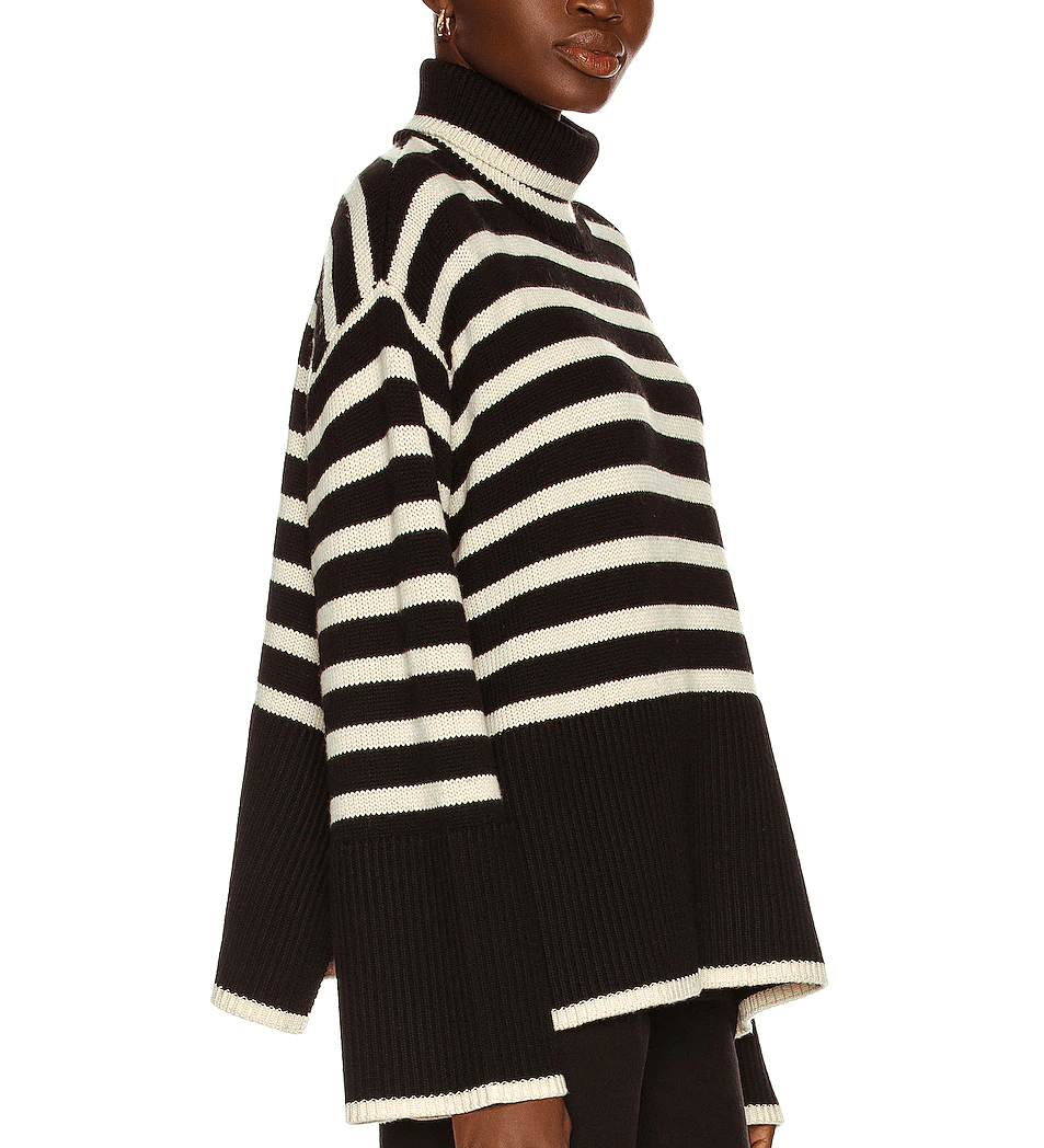 Toteme Signature Stripe Turtleneck Sweater