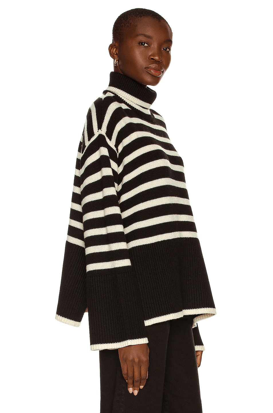 Toteme Signature Stripe Turtleneck Sweater – The Iconic Issue