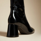 The Wythe Ankle Boot in Black Patent Leather