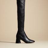 The Wythe Over-the-Knee Boot in Black Leather