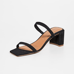 BY FAR Sandals Tanya suede black - The Iconic Issue